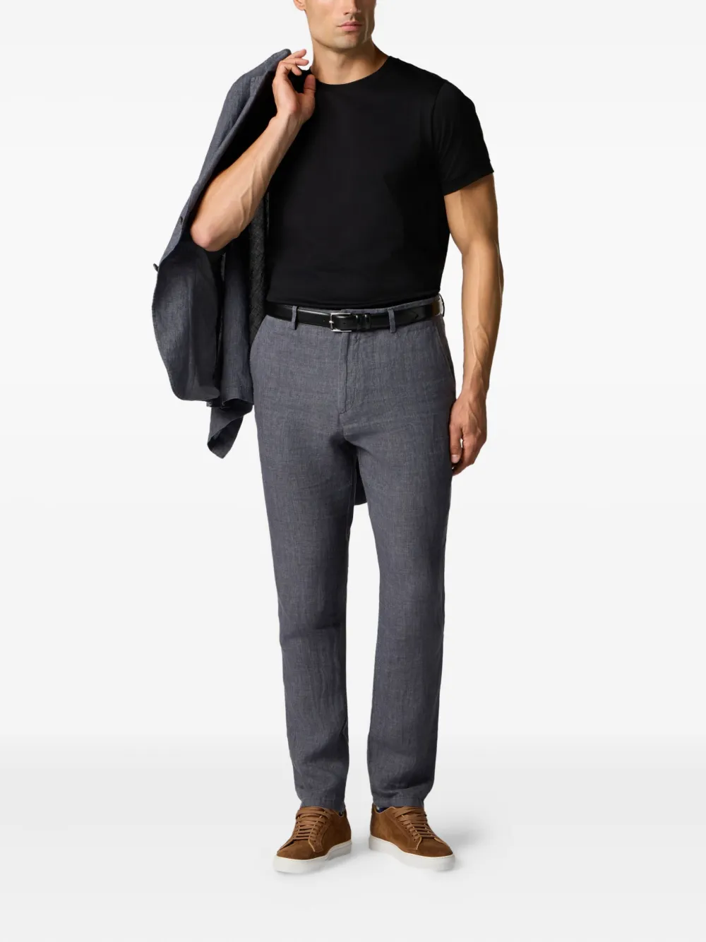 Brooks Brothers Jersey T-shirt Zwart