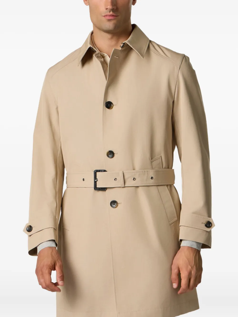 Brooks Brothers Trenchcoat met ceintuur Beige