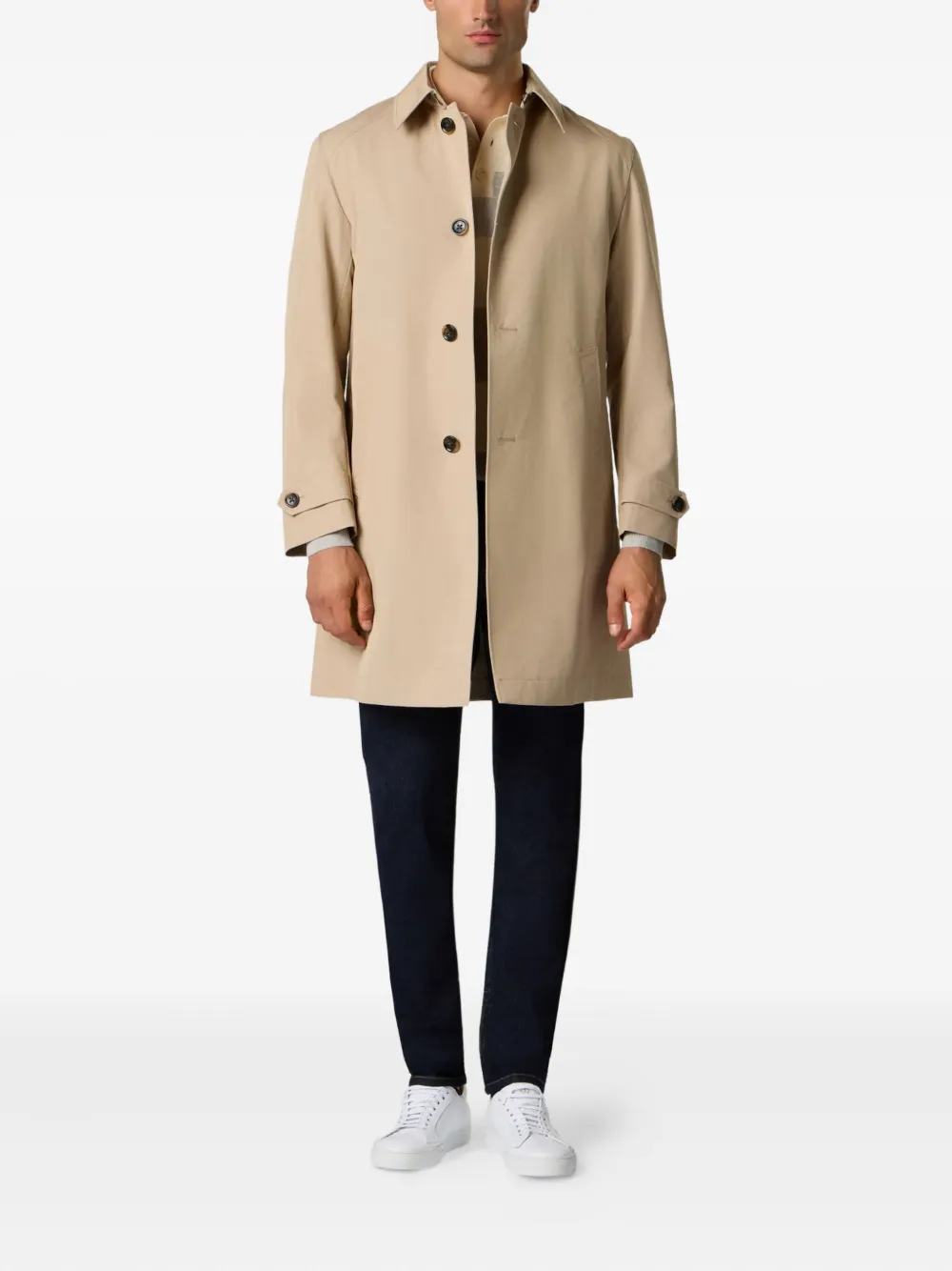 Brooks Brothers Trenchcoat met ceintuur Beige