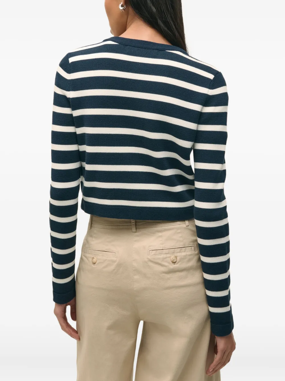 Brooks Brothers Gestreept vest met knopen Blauw