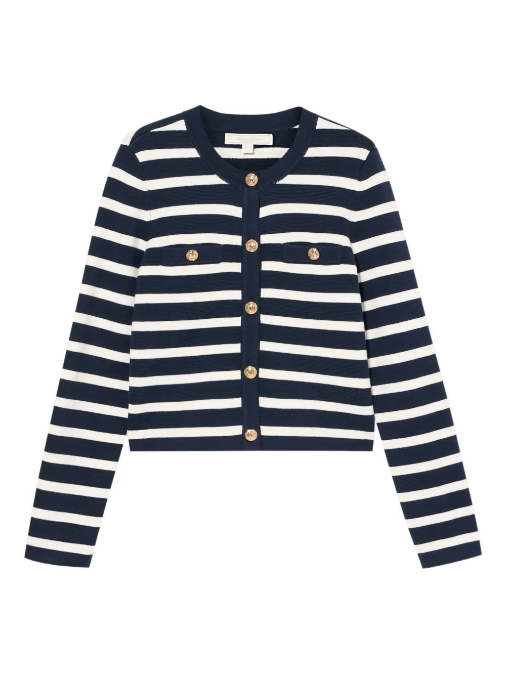 Brooks Brothers Gestreept vest met knopen Blauw