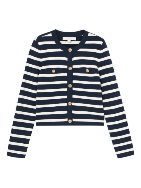 Brooks Brothers striped button-front cardigan