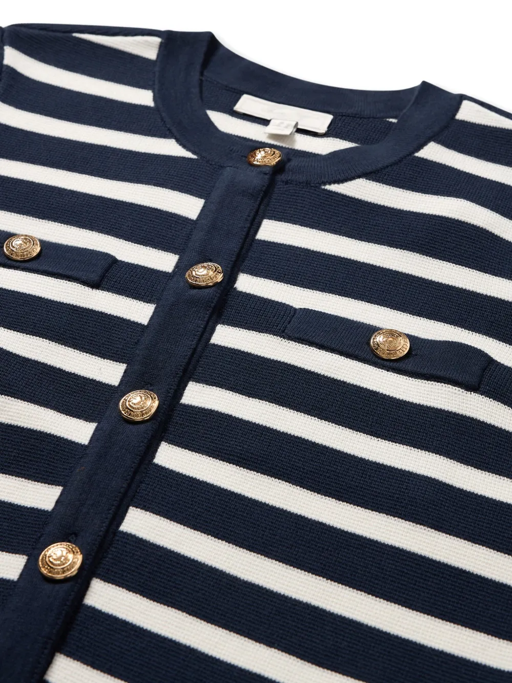 Brooks Brothers Gestreept vest met knopen Blauw