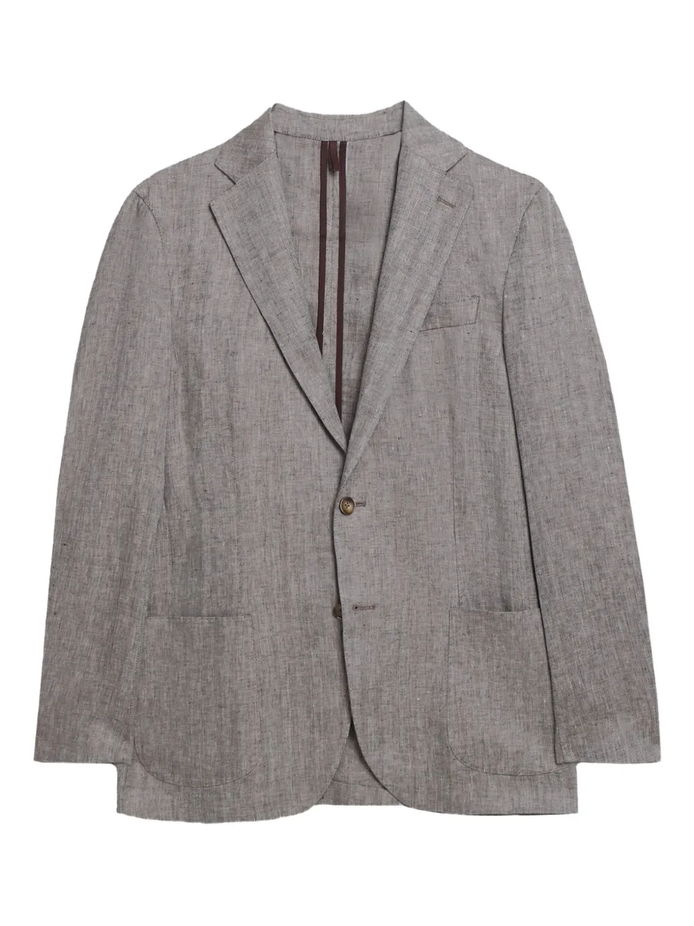 Brooks Brothers herringbone linen blazer | Brown | Image 1