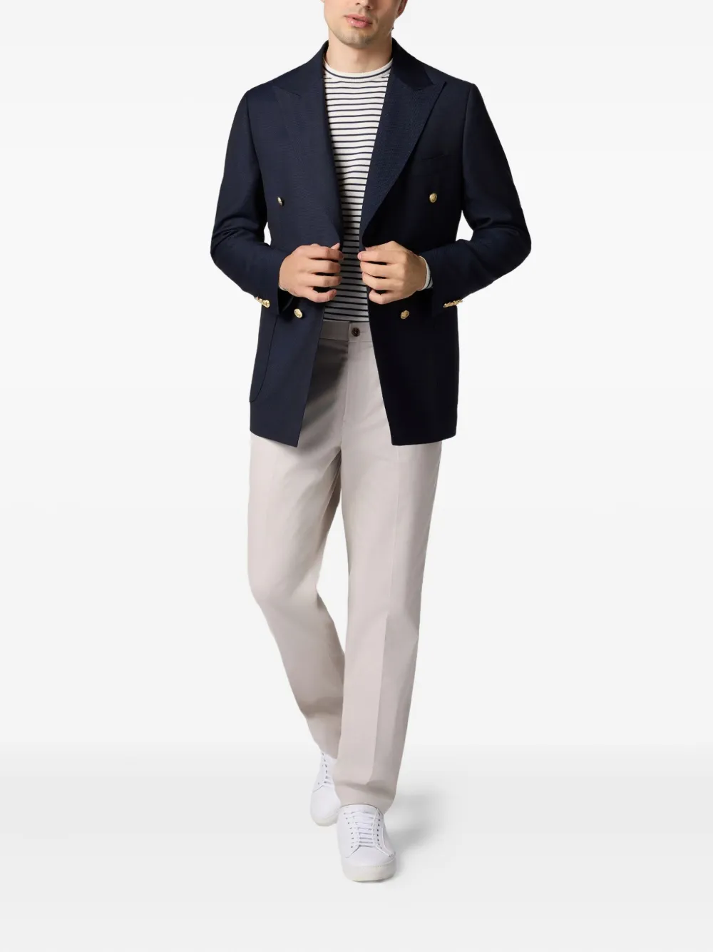 Brooks Brothers Blazer van scheerwol Blauw