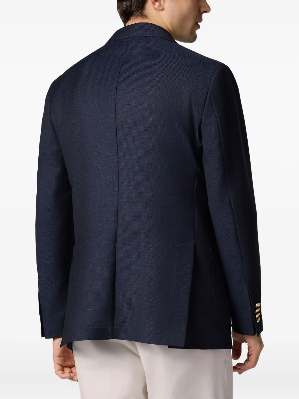 Brooks Brothers Blazer van scheerwol Blauw