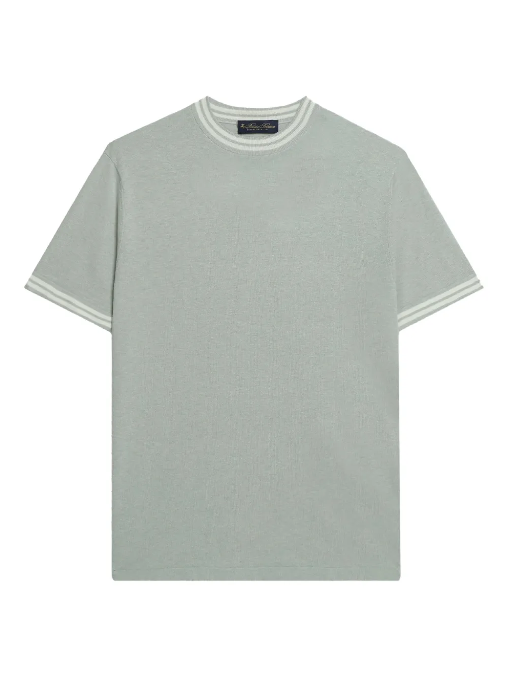 Brooks Brothers ribbed-trim T-shirt - Verde
