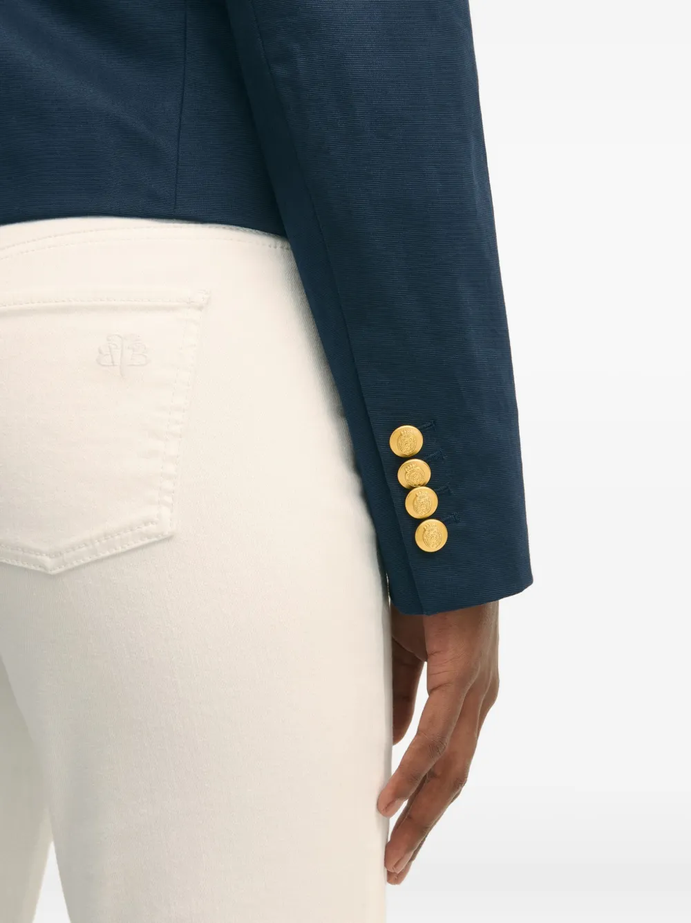 Brooks Brothers Blazer met dubbele rij knopen Blauw
