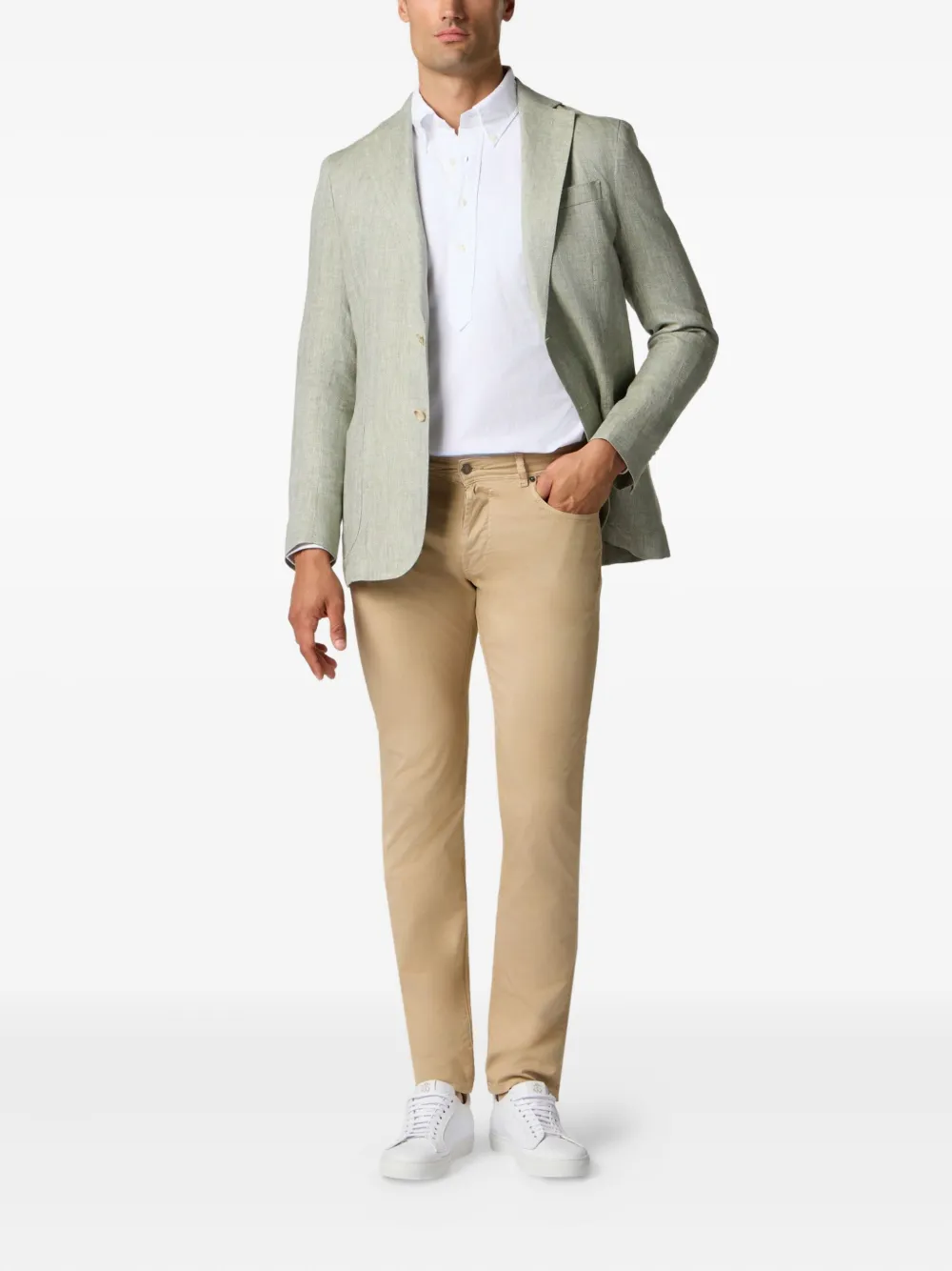 Brooks Brothers Katoenen jeans Beige