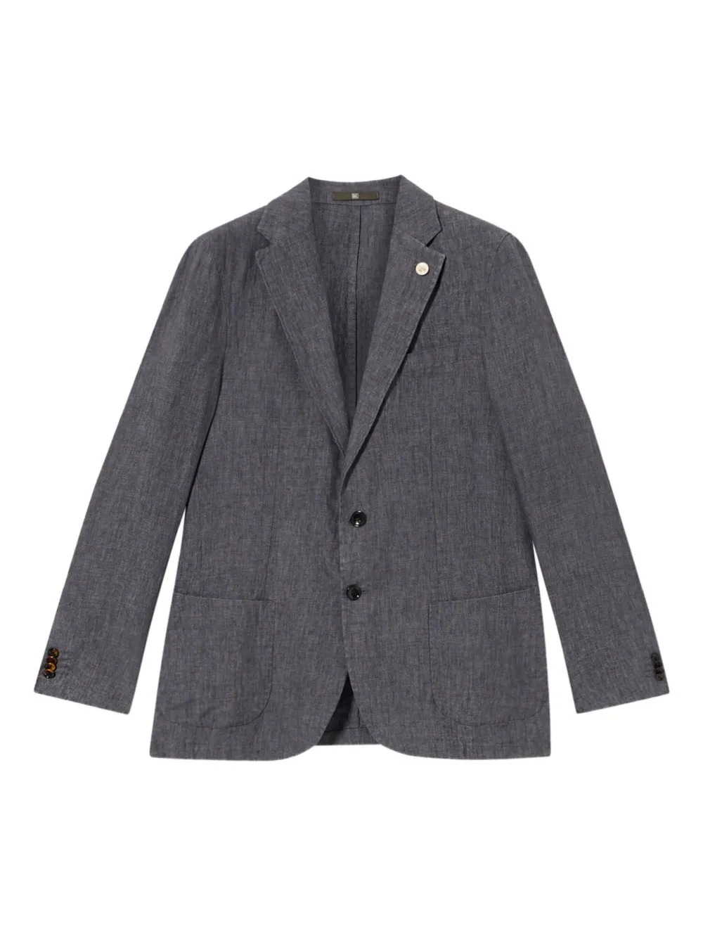 Brooks Brothers linen single-breasted blazer | Grey | Image 1