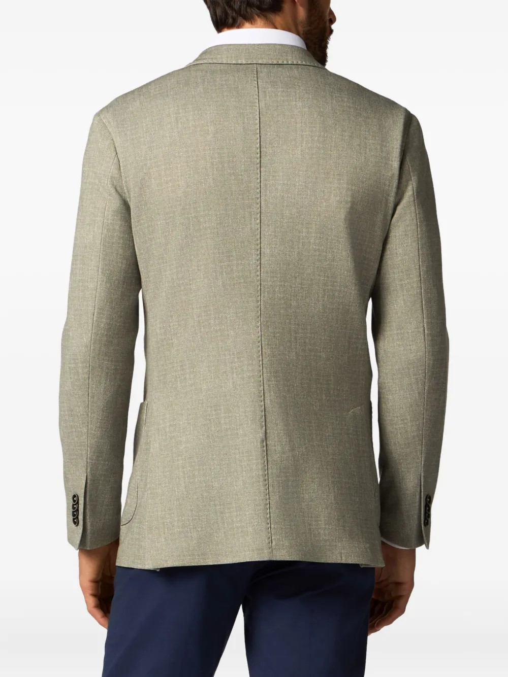 Brooks Brothers Blazer met enkele rij knopen Groen