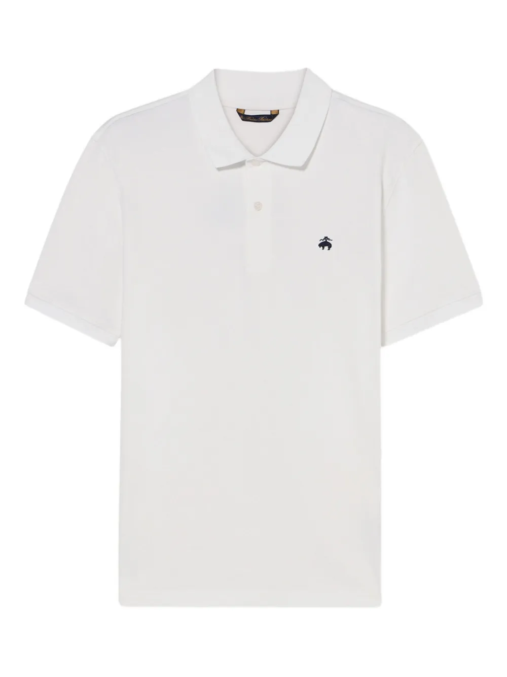 Brooks Brothers Polo con logo ricamato - Bianco