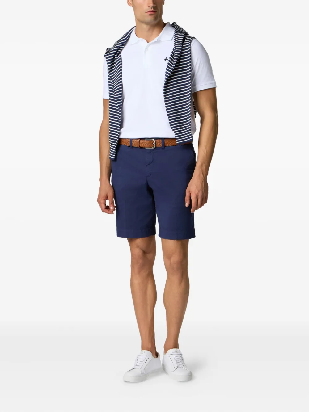 Brooks Brothers Poloshirt met geborduurd logo Wit