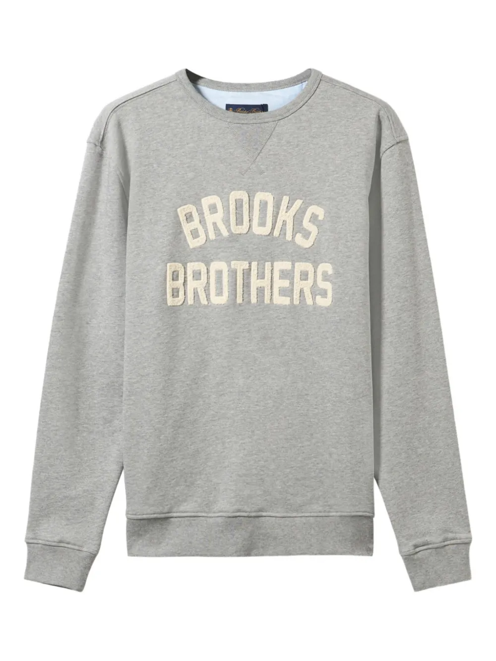 Brooks Brothers Felpa con logo ricamato - Grigio