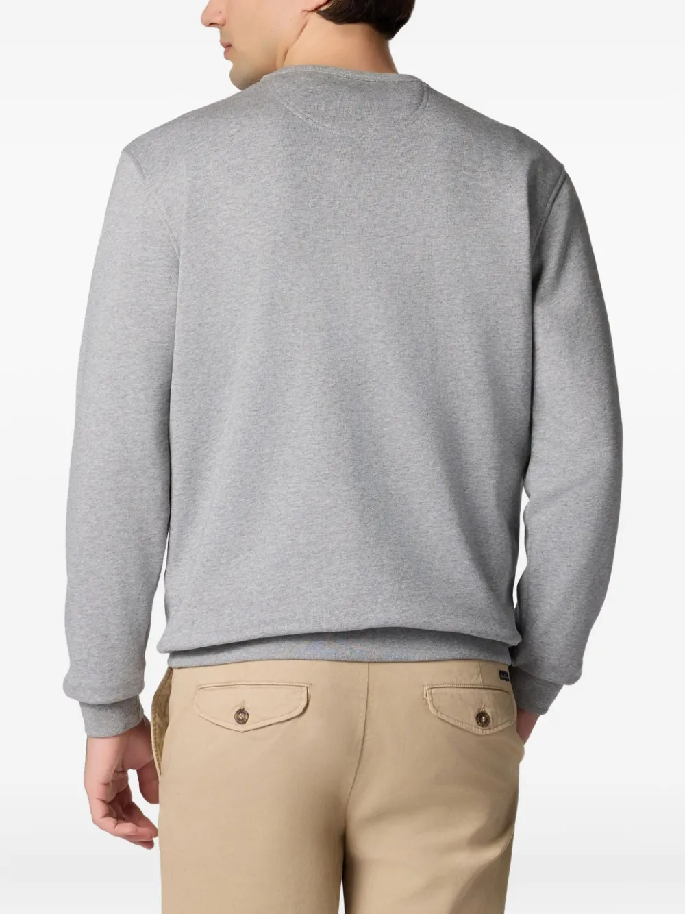 Brooks Brothers Sweater met geborduurd logo Grijs
