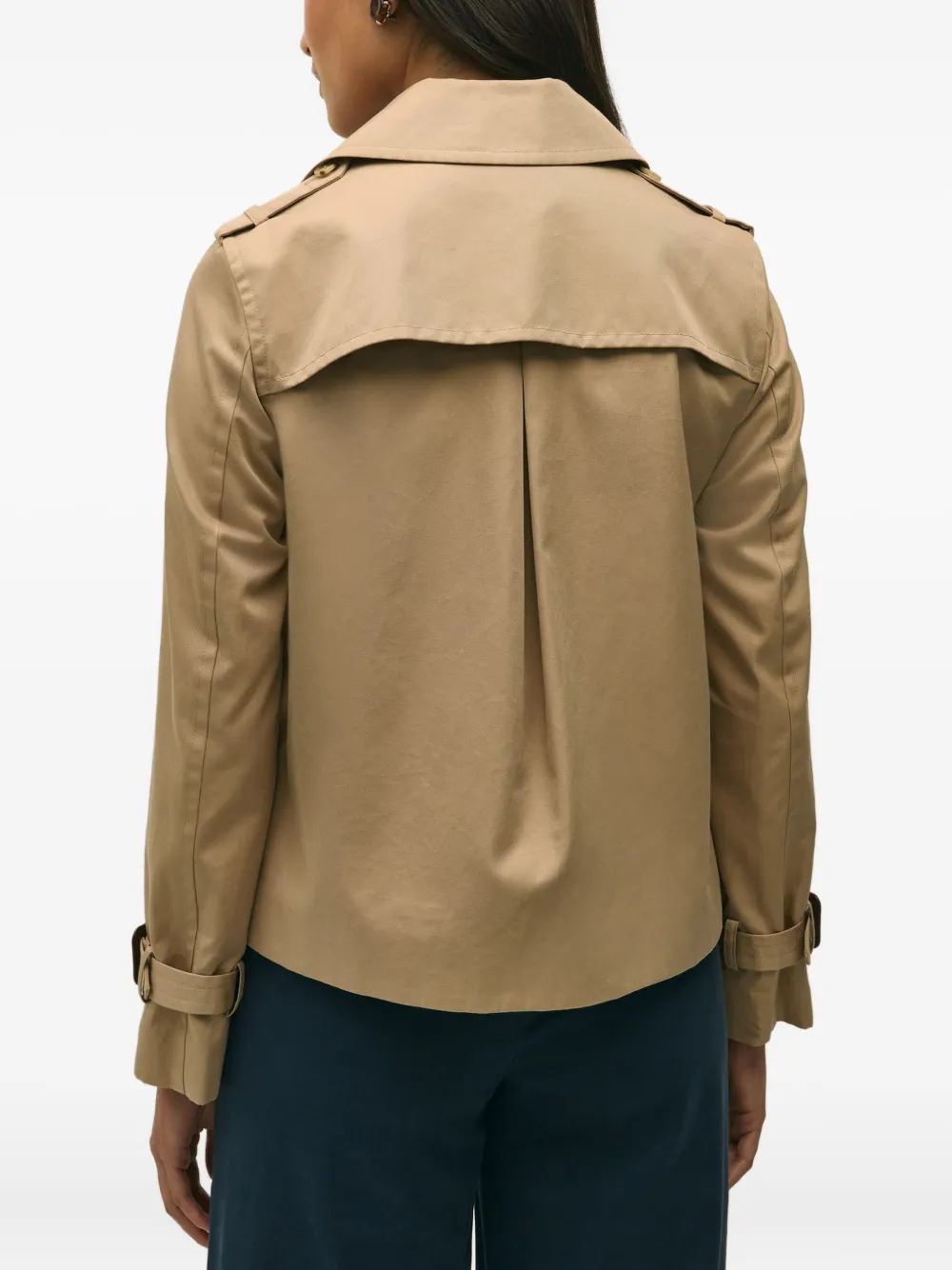 Brooks Brothers Trenchcoat met dubbele rij knopen Beige
