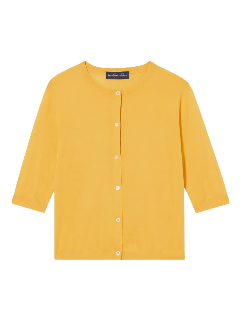 Brooks Brothers Vest met cropped mouwen Geel