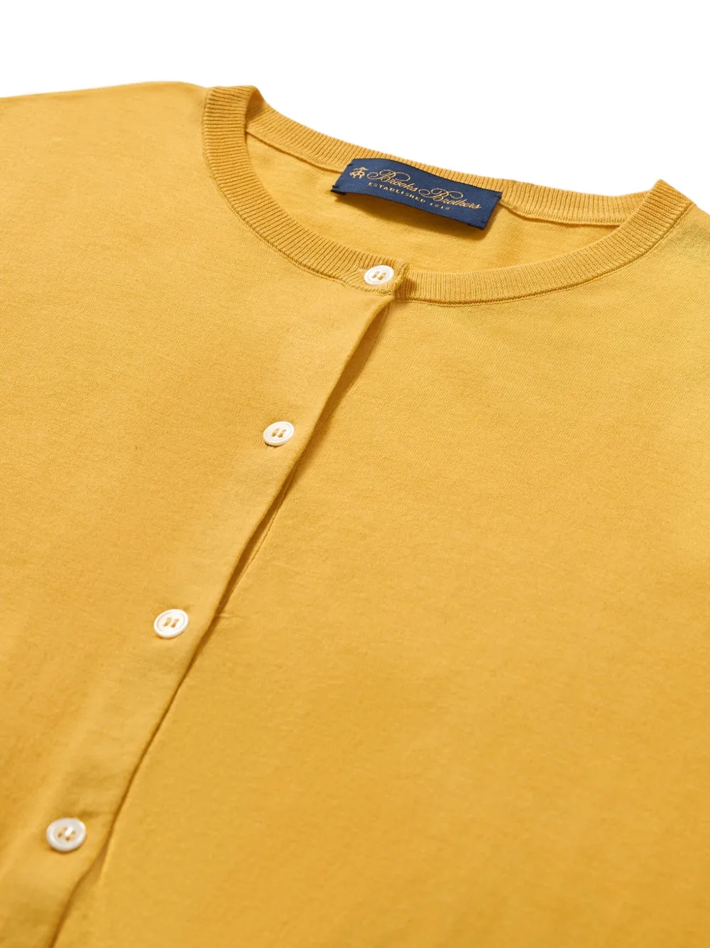 Brooks Brothers Vest met cropped mouwen Geel