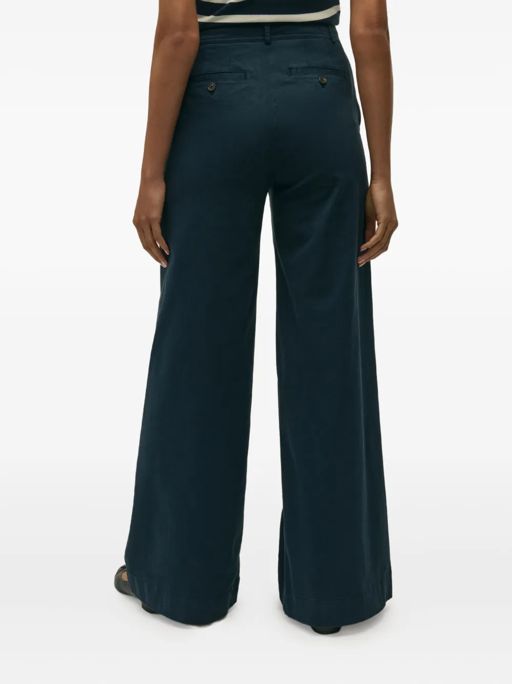 Brooks Brothers Broek met wijde pijpen Blauw