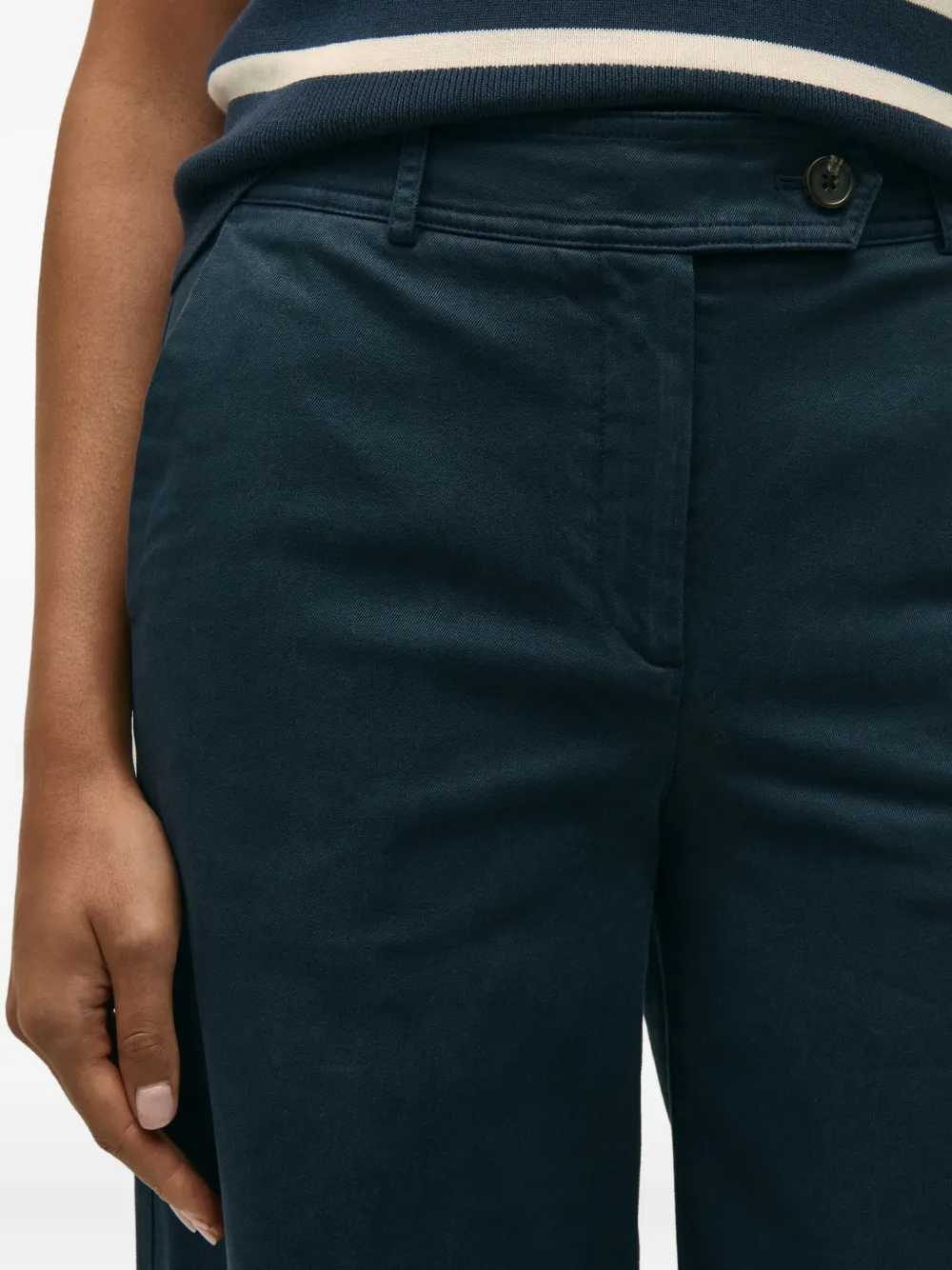 Brooks Brothers Broek met wijde pijpen Blauw