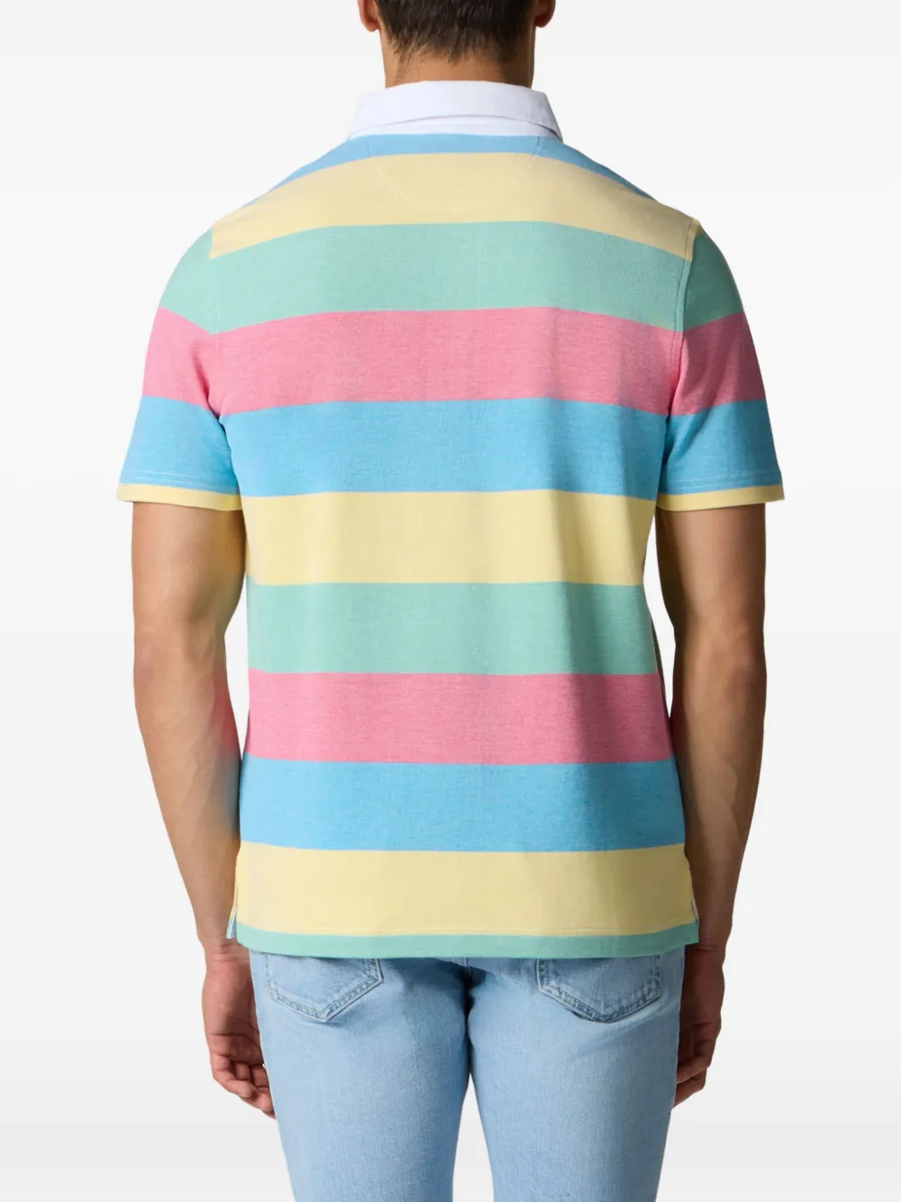 Brooks Brothers Gestreept poloshirt Geel