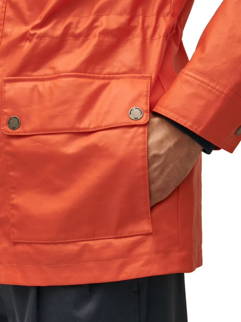 Brooks Brothers Regenjas met capuchon Oranje