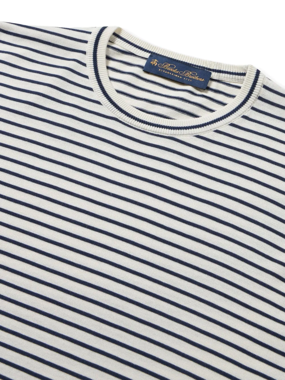 Brooks Brothers T-shirt van katoenblend - Wit