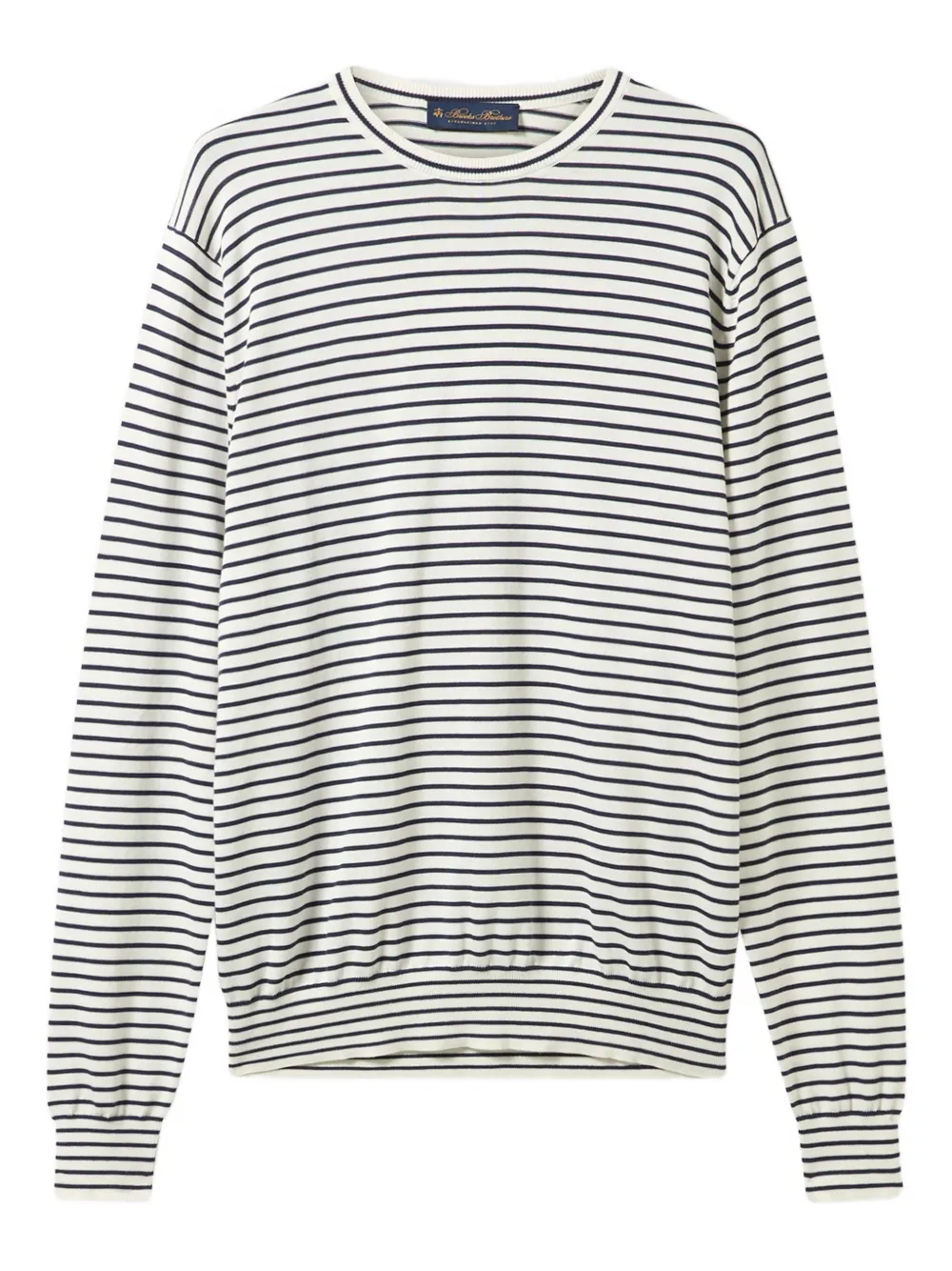 Brooks Brothers T-shirt in misto cotone - Bianco