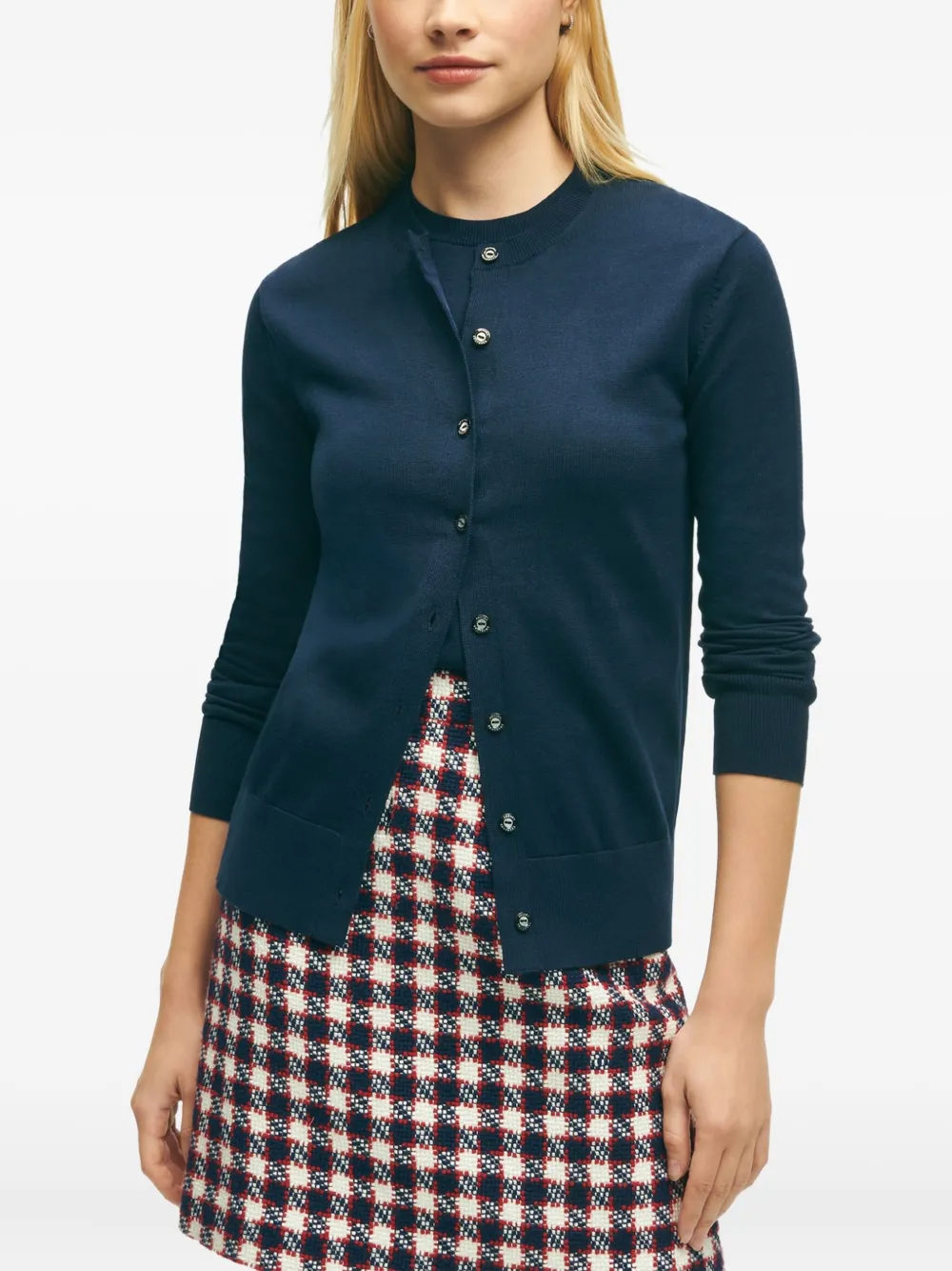 Brooks Brothers Vest met knopen Blauw