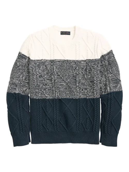 Pull en maille torsadée - Brooks Brothers - Modalova