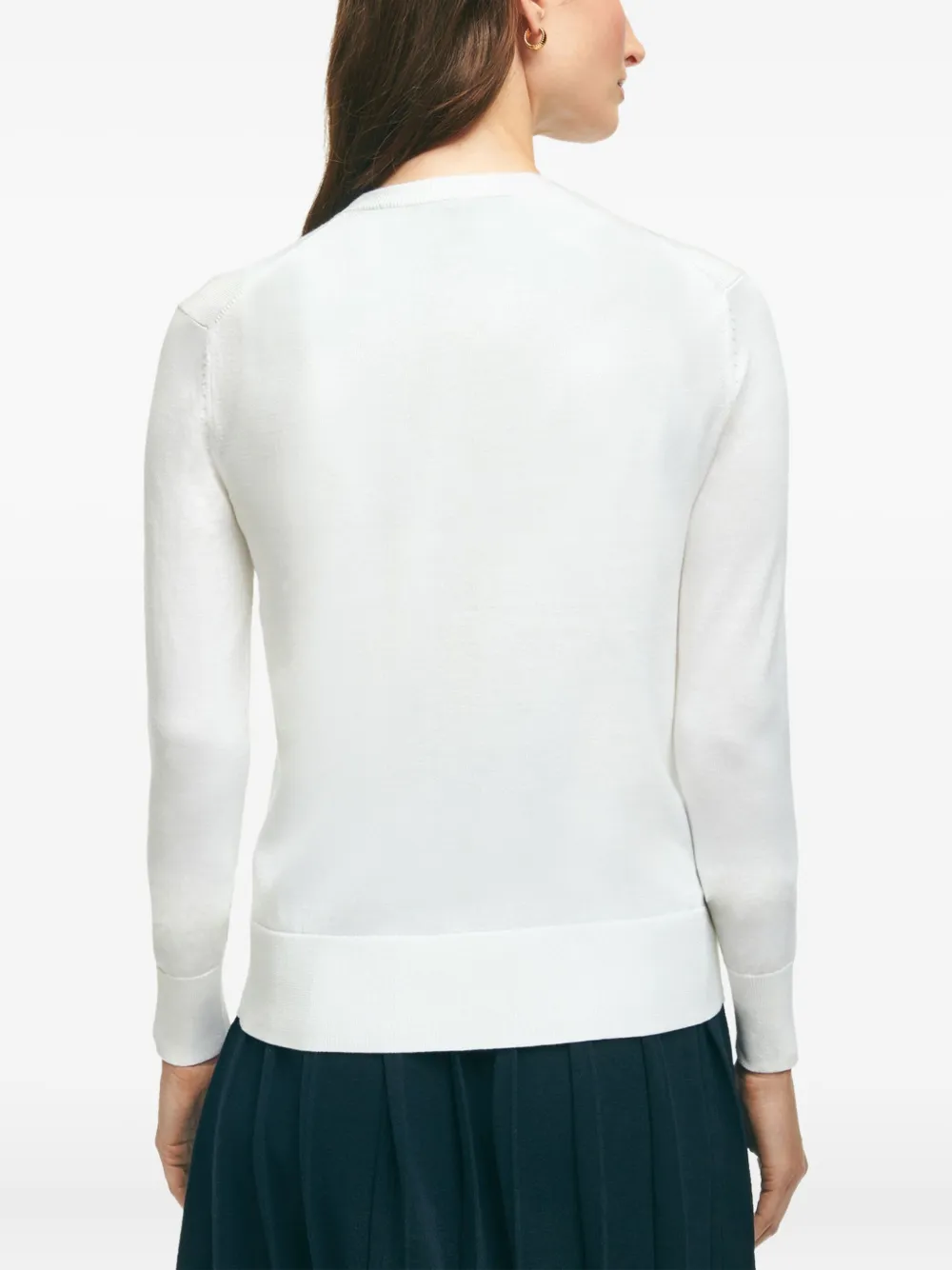 Brooks Brothers Vest met knopen Wit
