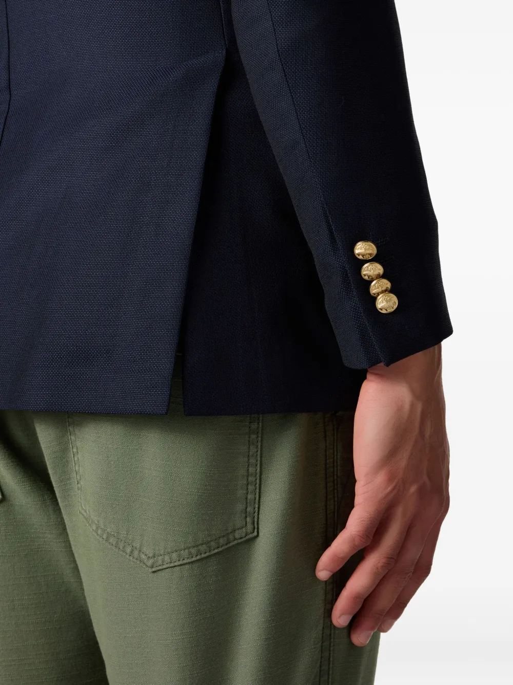 Brooks Brothers Blazer van scheerwol Blauw