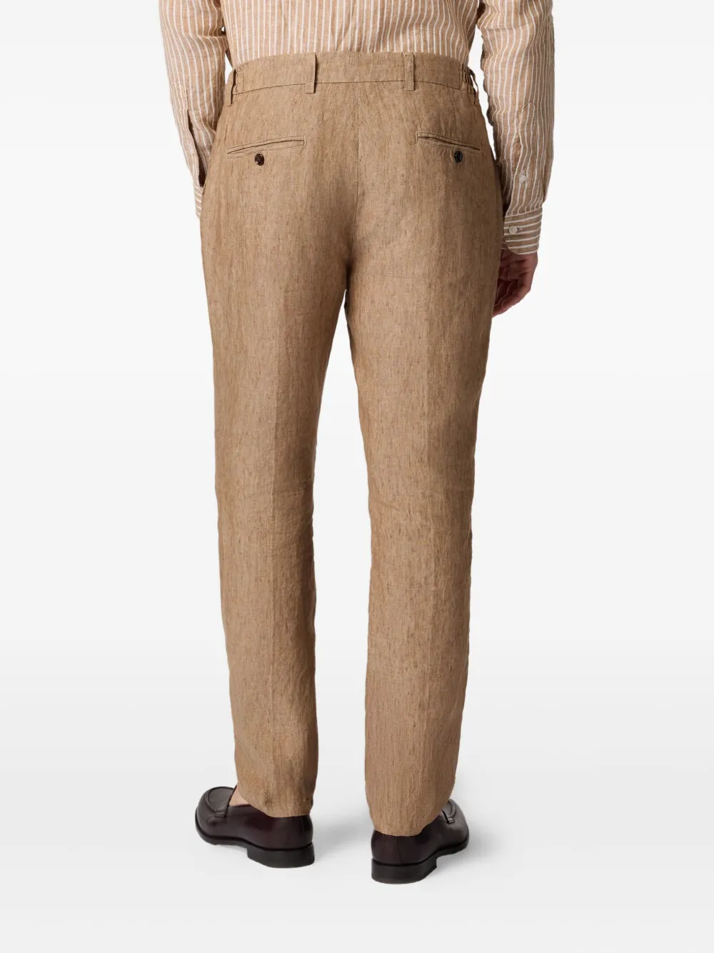 Brooks Brothers Linnen broek Bruin