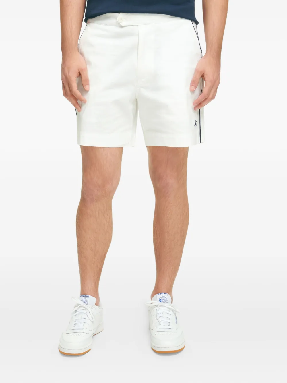 Brooks Brothers Tennis shorts met zijstreep Wit