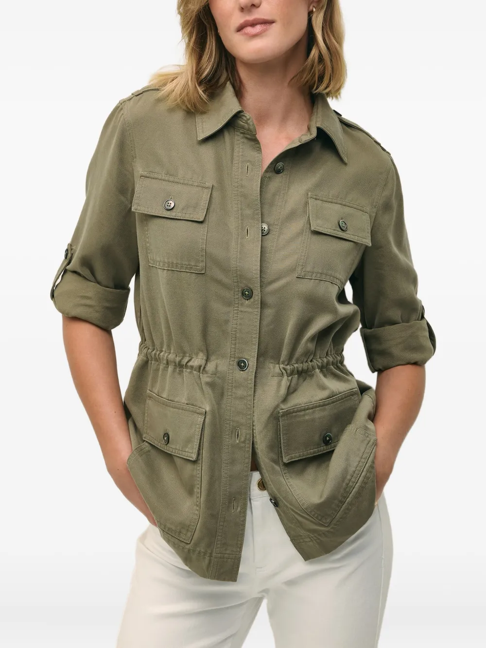  Brooks Brothers Drawstring-waist Utility Jacket - Green 