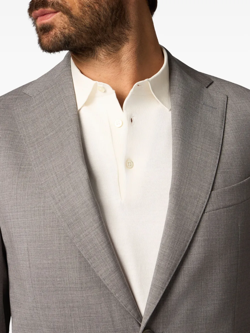 Brooks Brothers Blazer van scheerwol Grijs