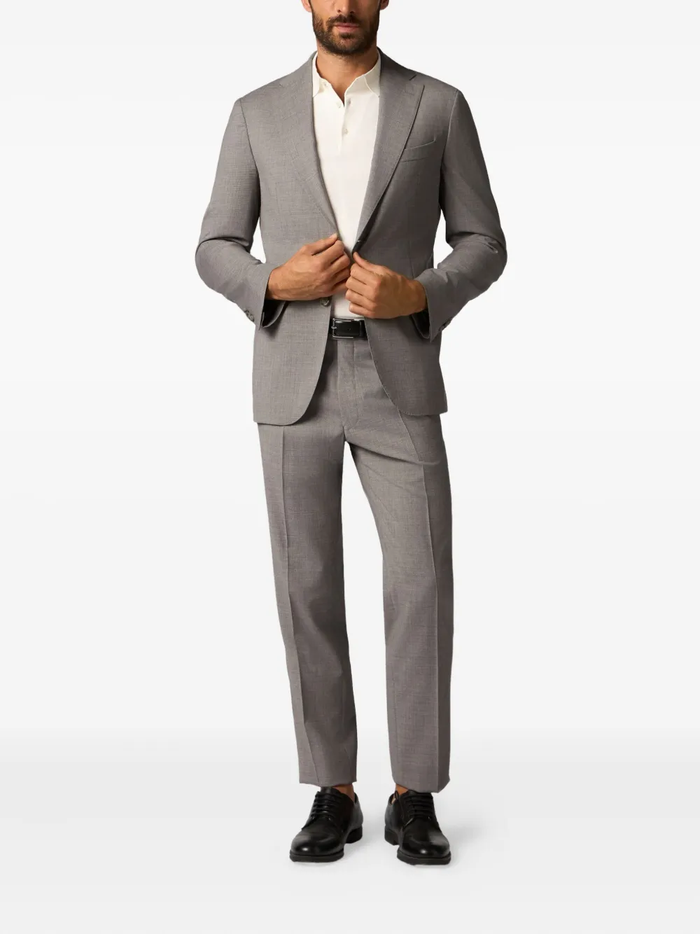 Brooks Brothers Blazer van scheerwol Grijs