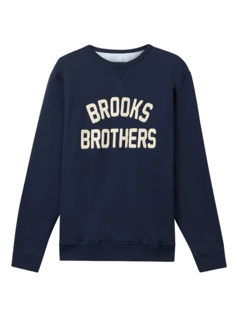 Brooks Brothers logo-embroidered terry sweatshirt