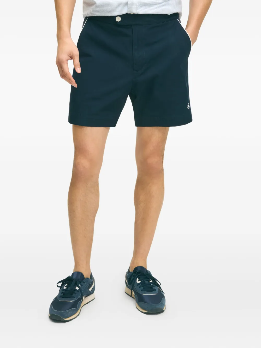 Brooks Brothers Zwembroek met contrasterende afwerking Blauw