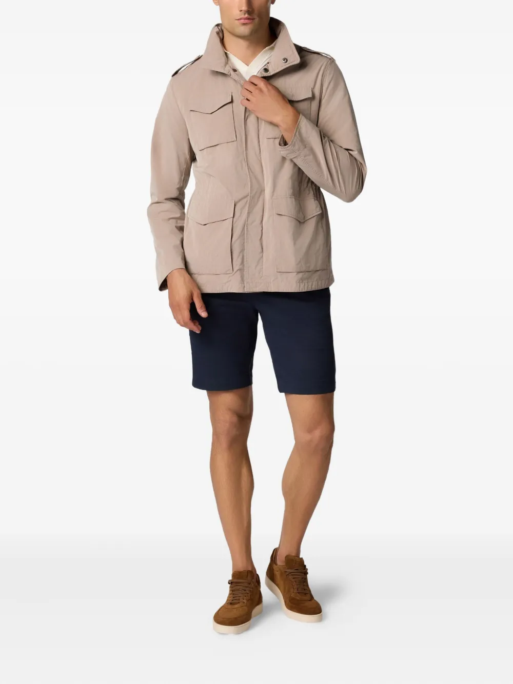 Brooks Brothers Waterafstotend donsjack Beige