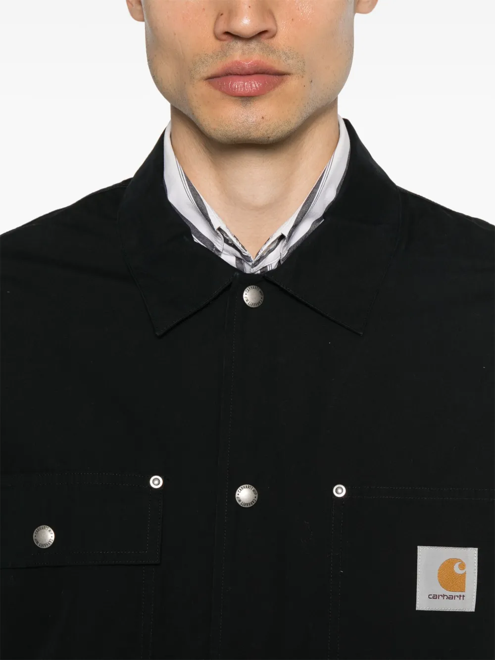 Carhartt Work In Progress Flint Corduroy Button-up Shirt In Black