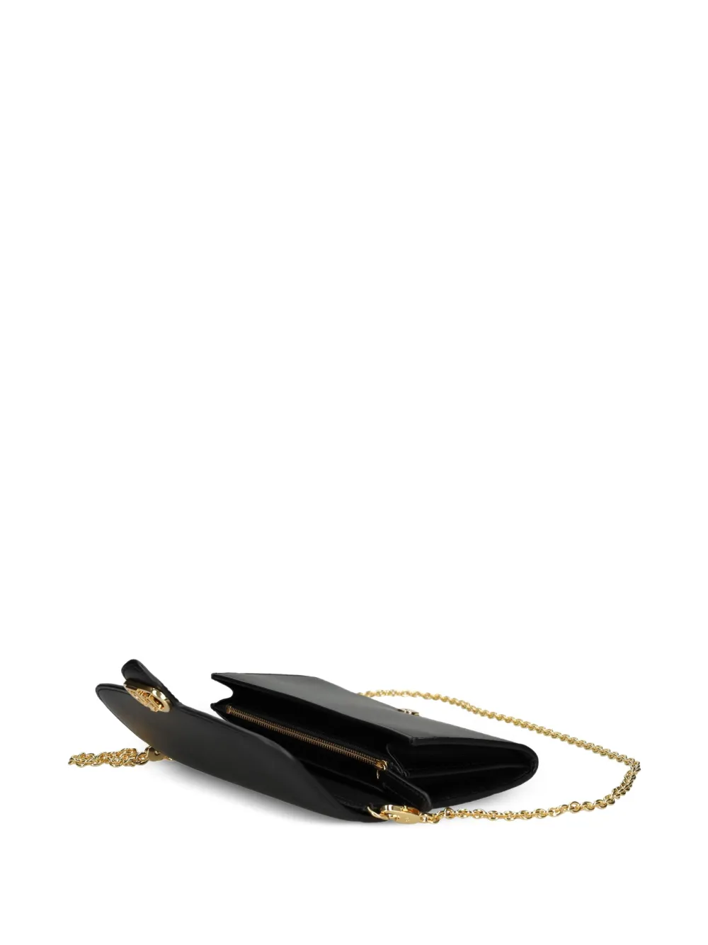 Lauren Ralph Lauren Leren crossbodytas Zwart