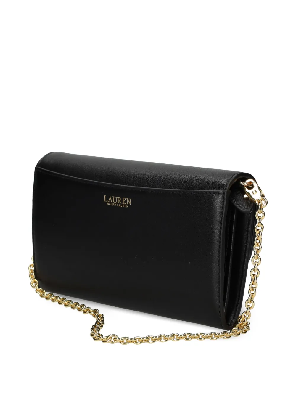 Lauren Ralph Lauren Leren crossbodytas Zwart
