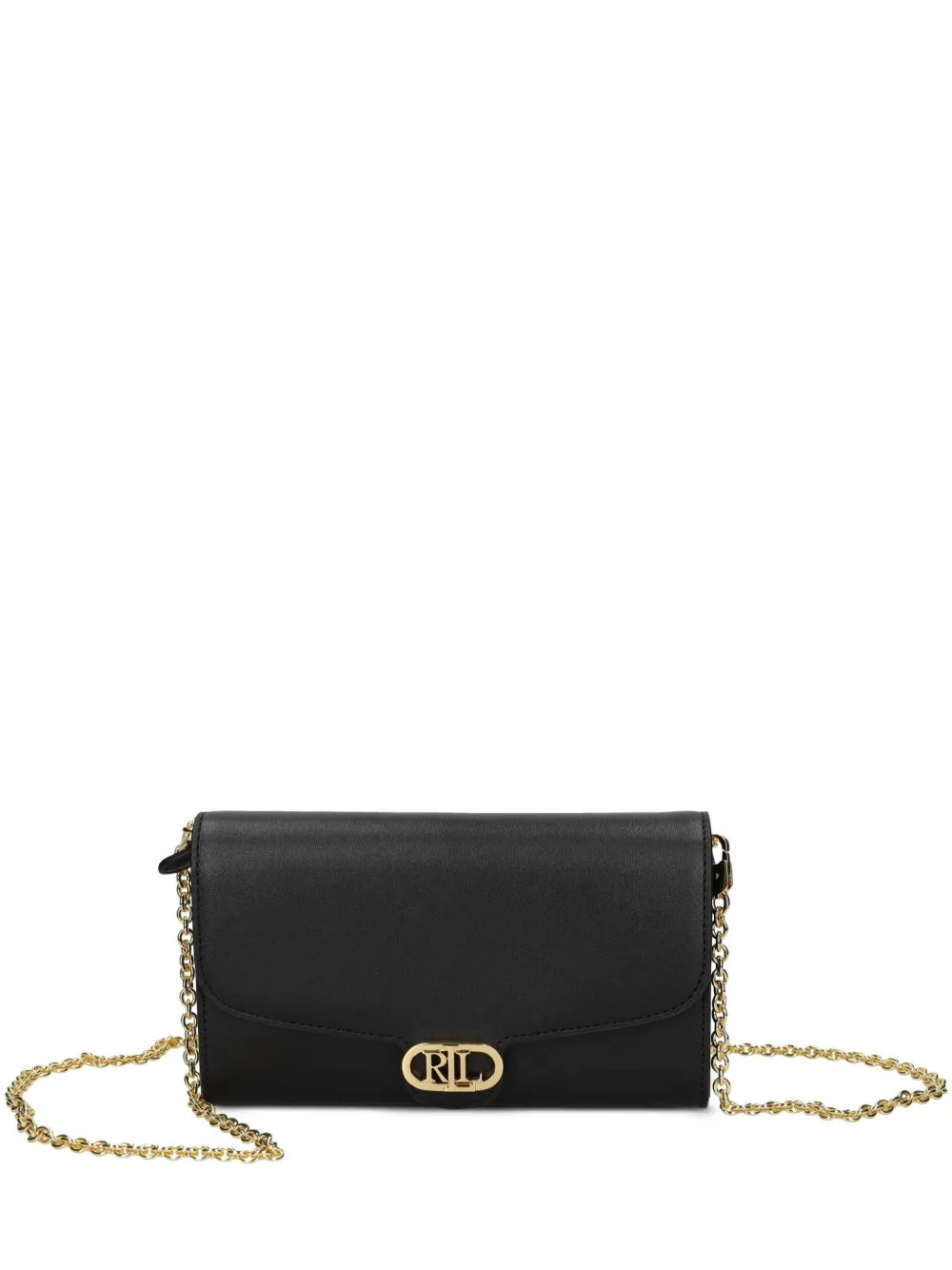 Lauren Ralph Lauren Leren crossbodytas Zwart