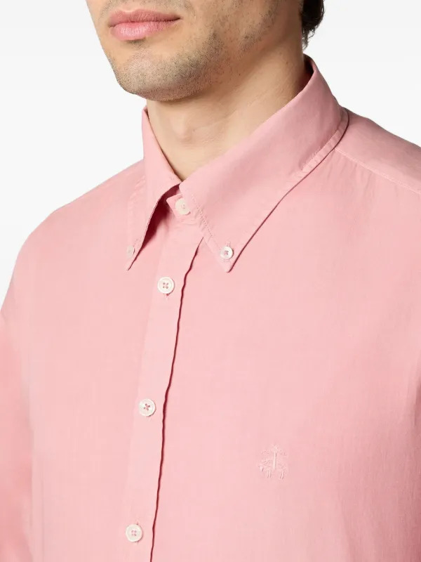 strapless open back dress Brooks Brothers X MagnaReady Stretch Long Sleeve Pink Polo Button-Down  Collar with Magnetic Closures