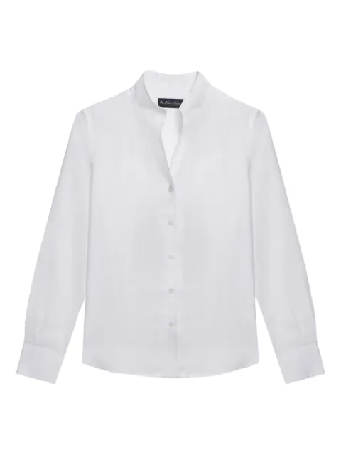 Brooks Brothers stand-collar linen shirt