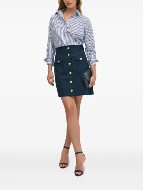 Brooks Brothers button-detail mini skirt