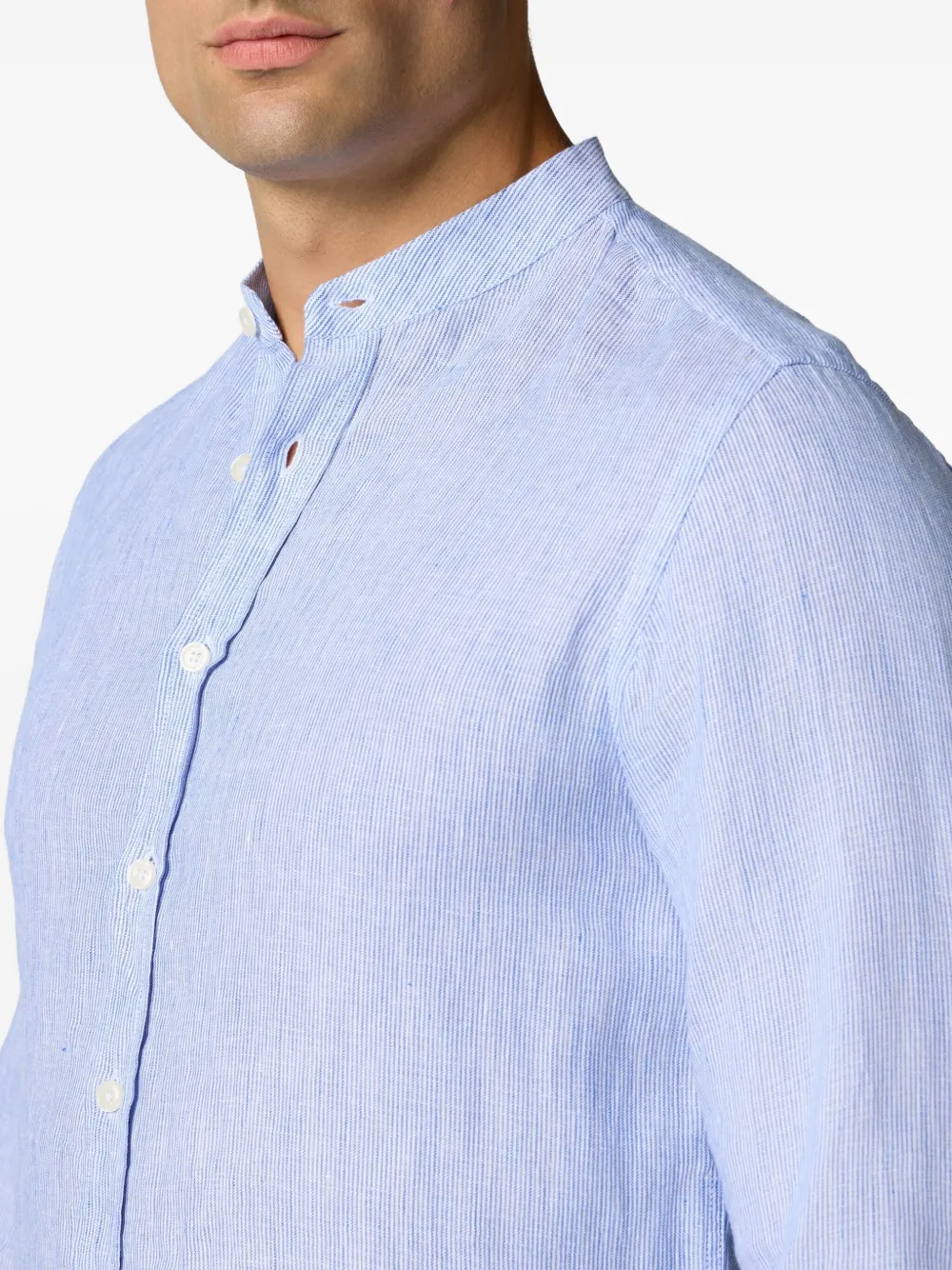 Brooks Brothers Button-up overhemd met kraag Blauw