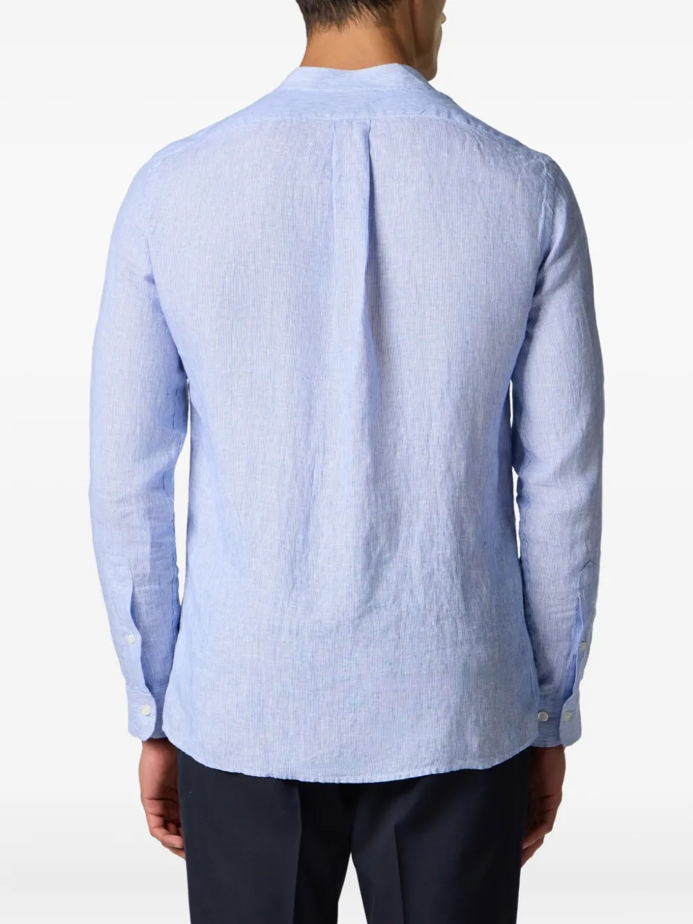 Brooks Brothers Button-up overhemd met kraag Blauw