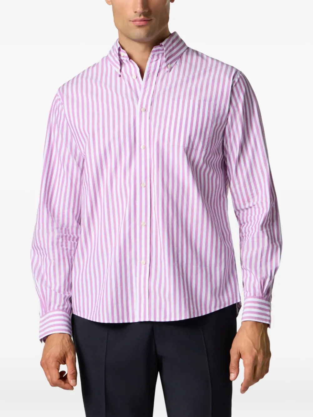  Brooks Brothers Striped Button-down Shirt - Pink 